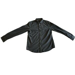 Prana Gray Flannel Button-Up Shirt